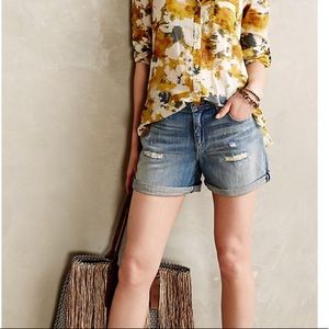 Anthropologie Destroyed jean short